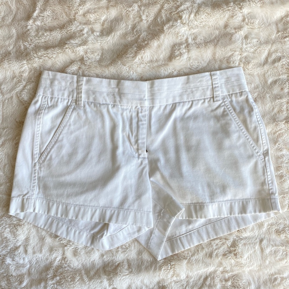 J.Crew chino shorts, white, size 2